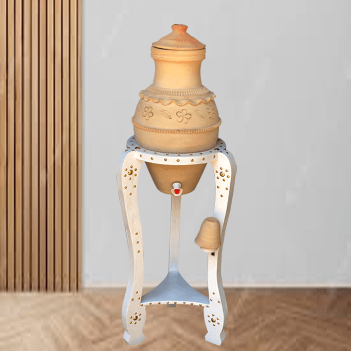 طقم زير المدينة منقوش ابيض 18 لتر