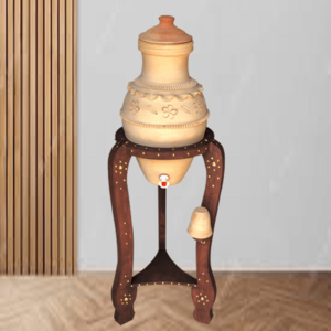 طقم زير المدينة منقوش بني غامق 18 لتر