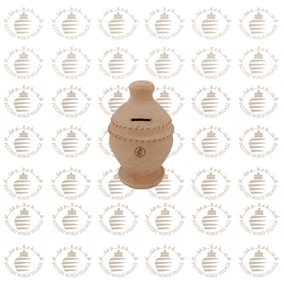 حصالة وطني صغير منقوش