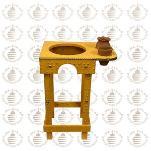 قاعدة زير خشب اصفر